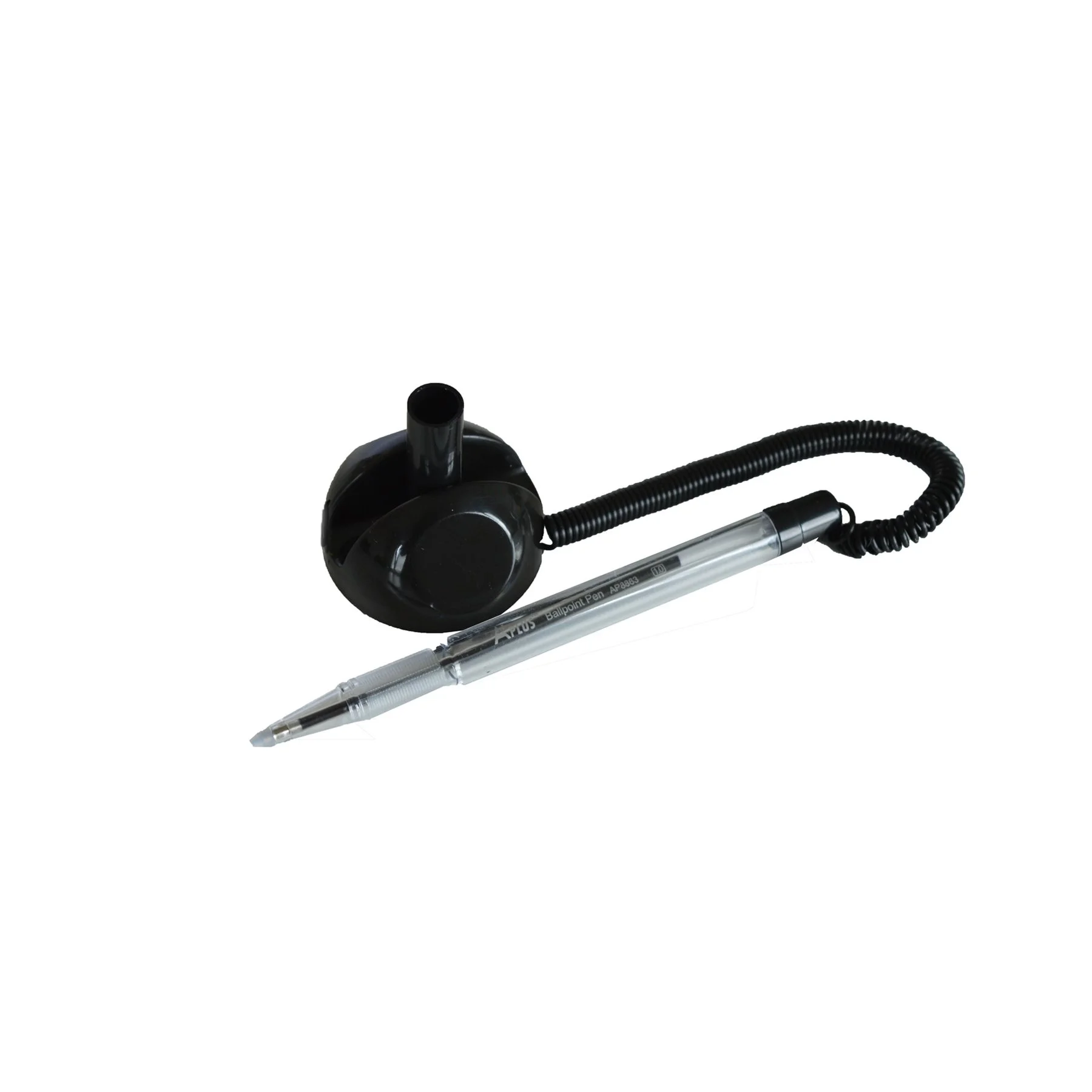 Beifa Pen Wire, with Stand and Cord, 1.0 mm, Black Body, Blue Ink
