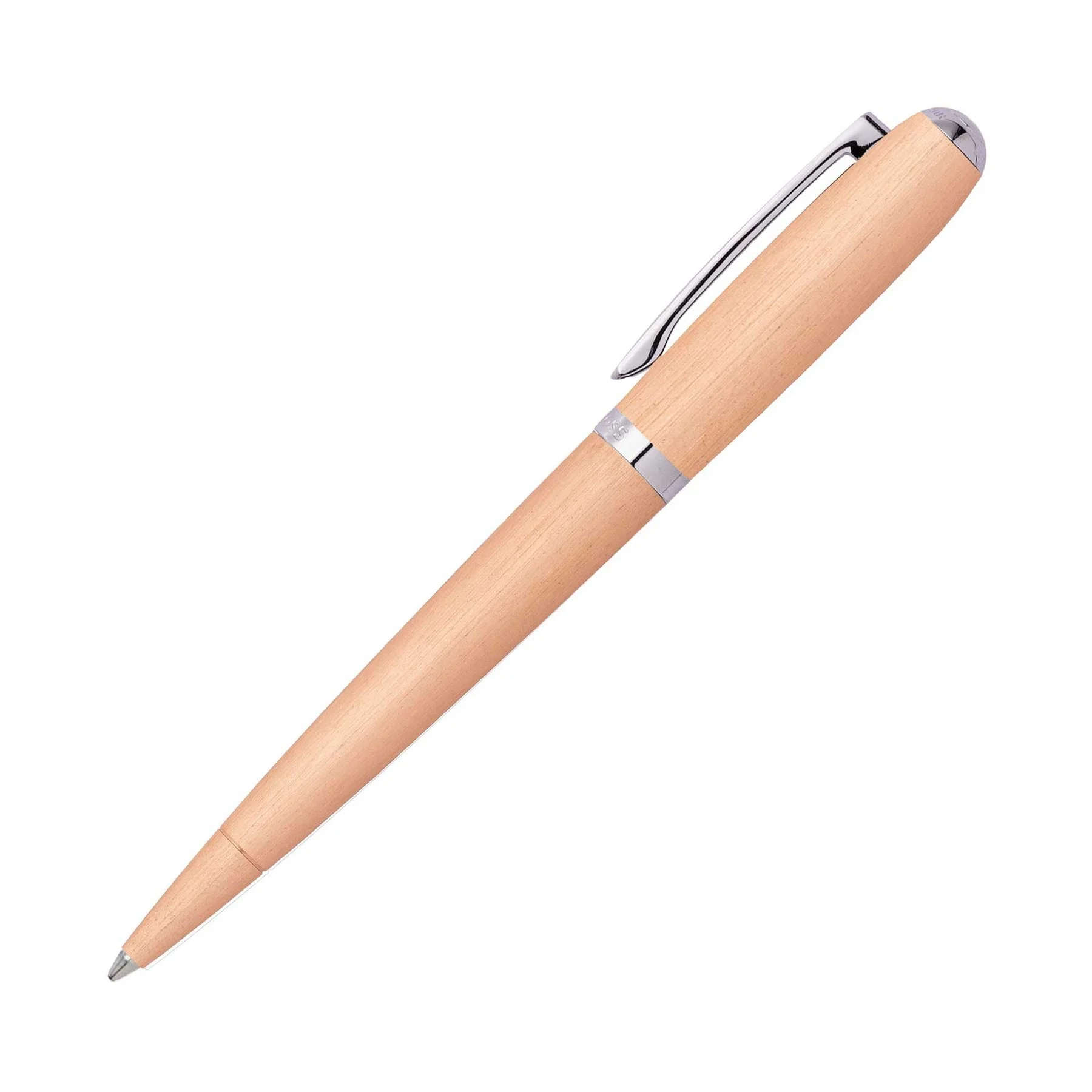 Hugo Boss Химикалка Contour Brushed, в кутия, бежова