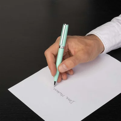Hugo Boss Ballpoint Pen Gear Icon, boxed, light green