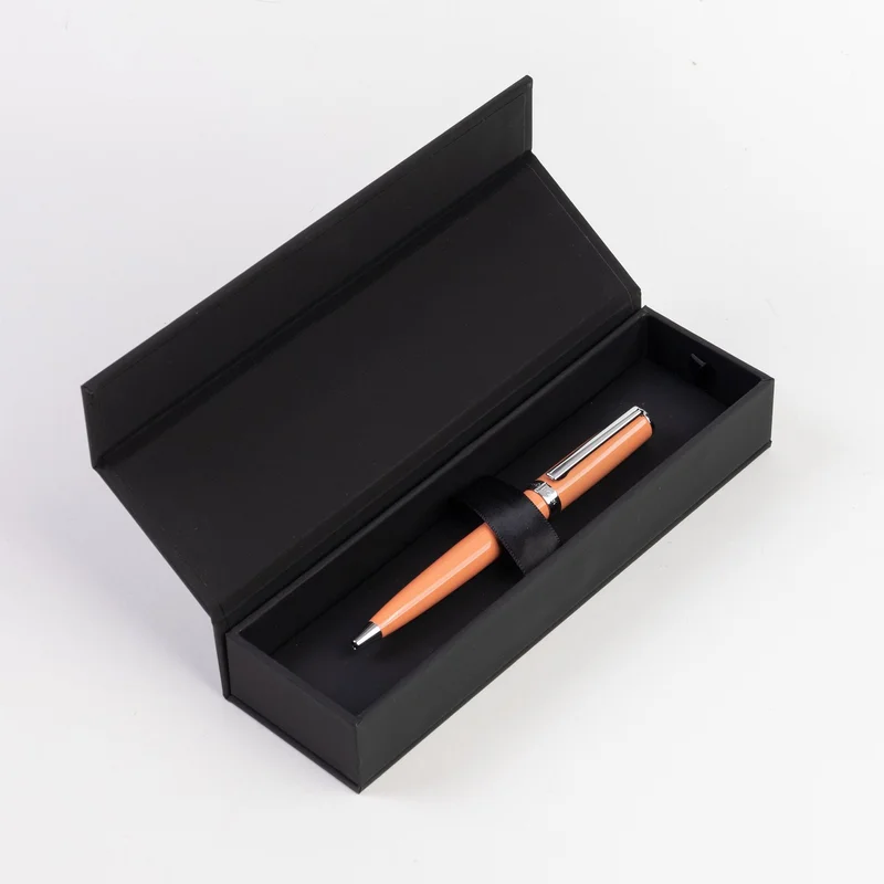 Hugo Boss Химикалка Gear Icon, в кутия, светлооранжева