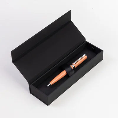 Hugo Boss Химикалка Gear Icon, в кутия, светлооранжева