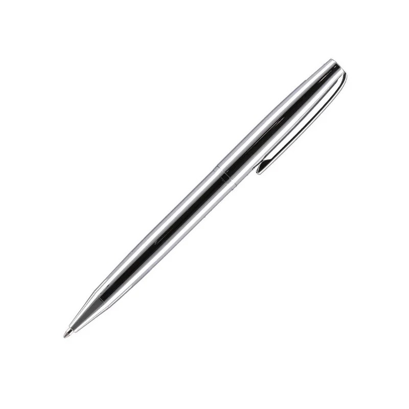 Химикалка Empire Atomik, метална, 1.0 mm, в кутия, сребриста