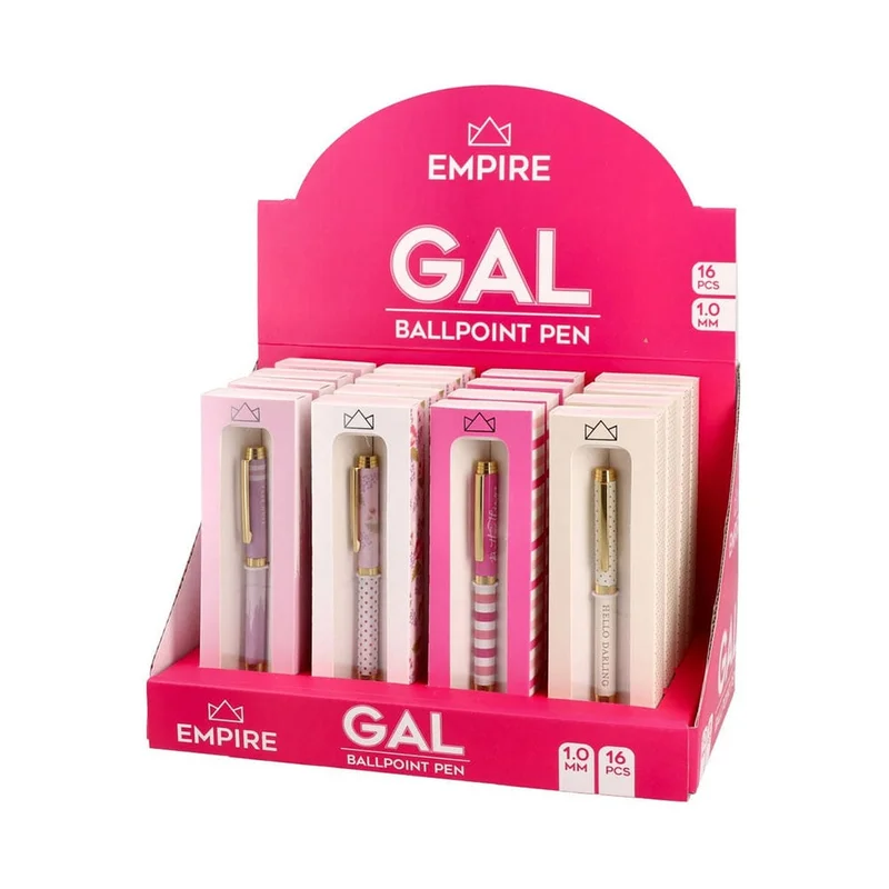 Empire Gal Pen, retractable, 1.0 mm, in box, assorted, 1 pc
