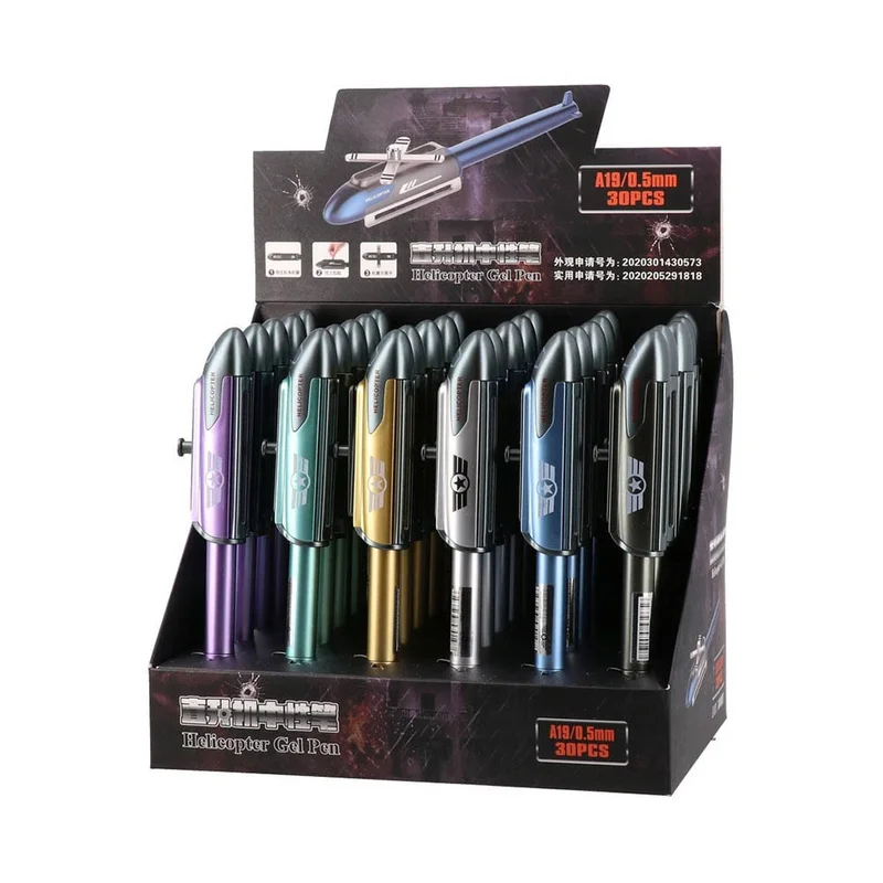 Statovac Chick Pen, helicopter, with cap, assorted
