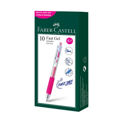 Faber-Castell Rollerball Pen Fast Gel, automatic, 0.7 mm, pink