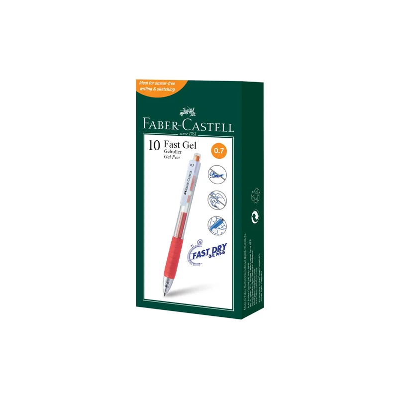 Faber-Castell Rollerball Fast Gel, automatic, 0.7 mm, orange