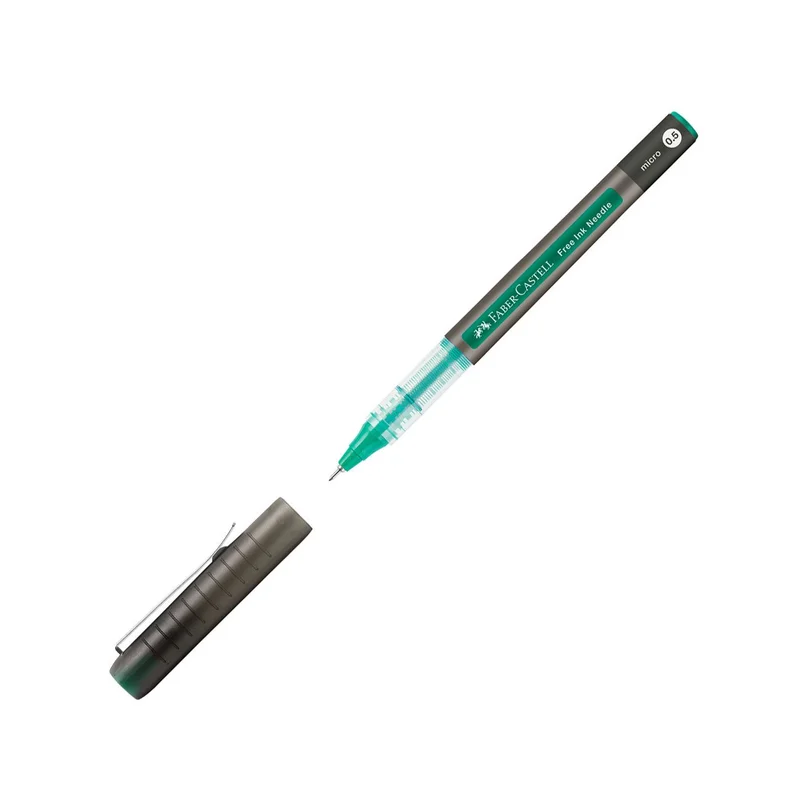 Faber-Castell Ролер Free Ink Needle, 0.5 mm, зелен