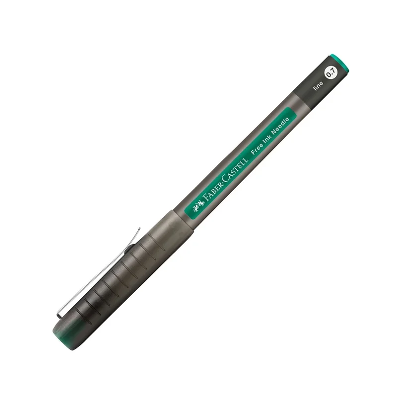 Faber-Castell Ролер Free Ink Needle, 0.7 mm, зелен