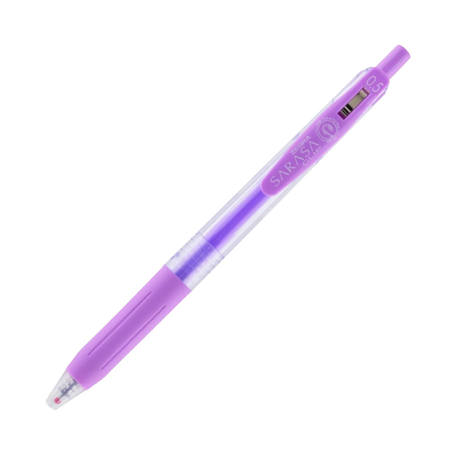 Zebra Gel roller Sarasa Clip Milk, retractable, 0.5 mm, milky lilac