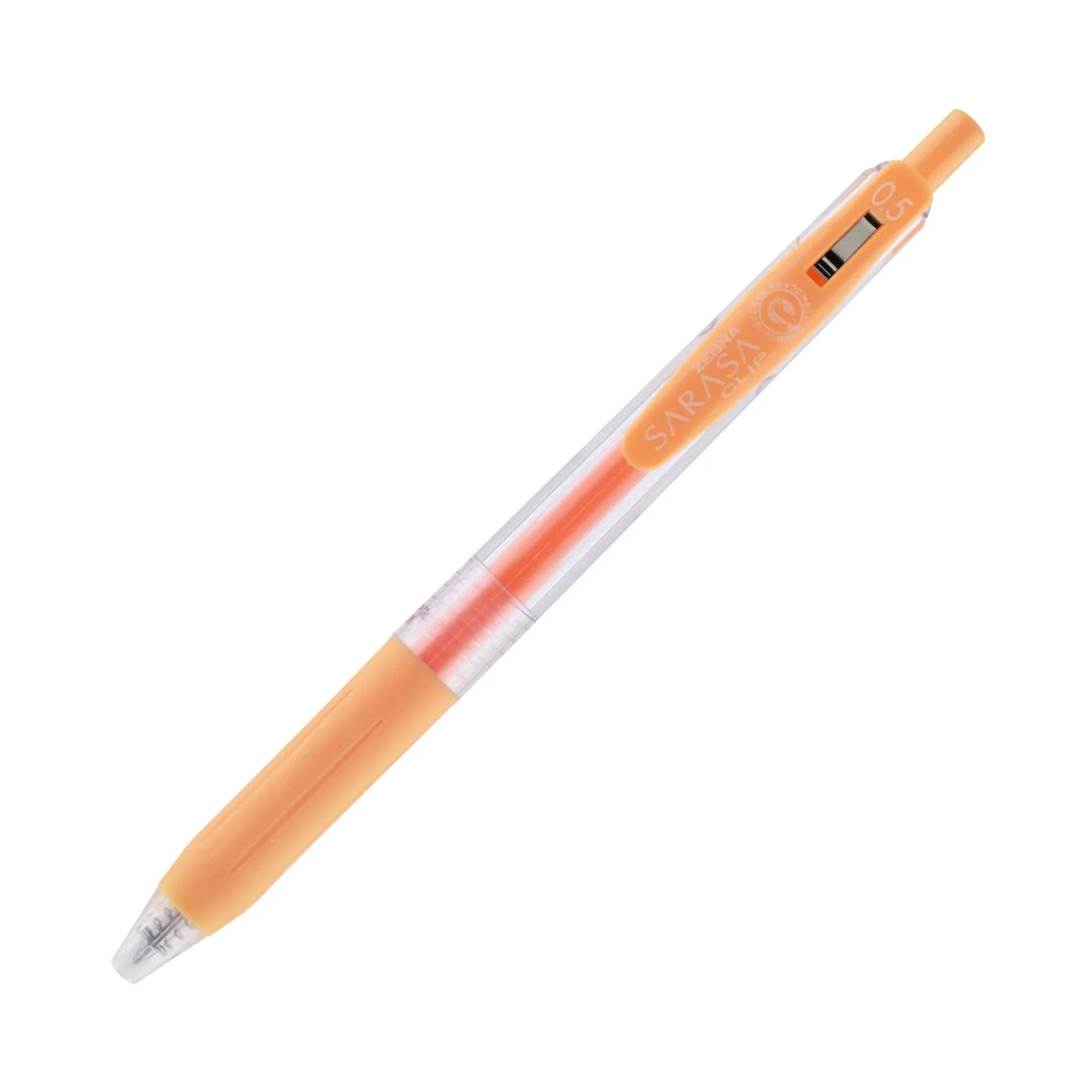 Zebra Gel roller Sarasa Clip Milk, retractable, 0.5 mm, milky orange
