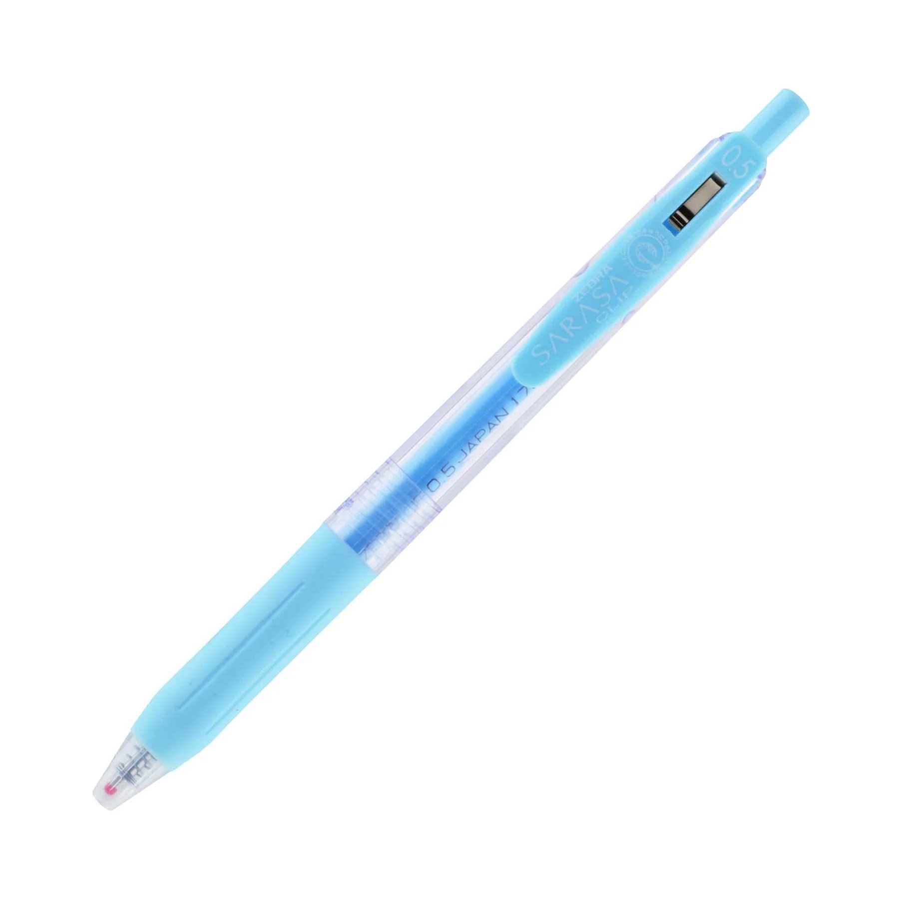 Zebra Gel roller Sarasa Clip Milk, retractable, 0.5 mm, milk blue
