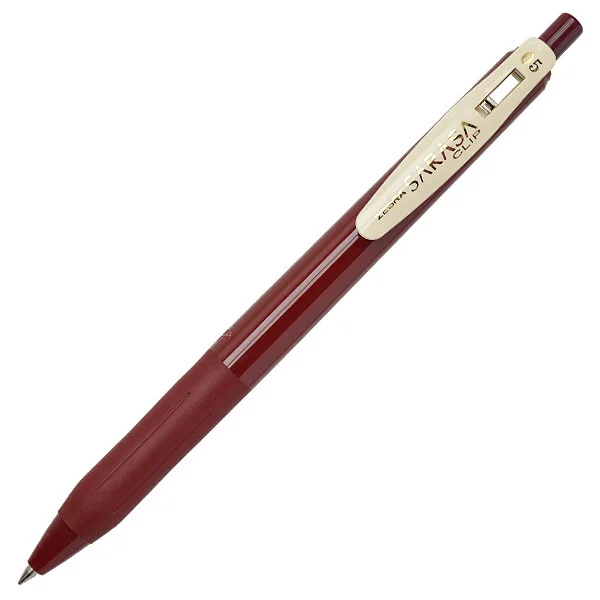 Zebra Gel Roller Sarasa Clip Vintage, retractable, 0.5 mm, red-black