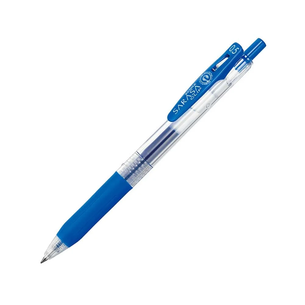 Zebra Gel Roller Sarasa Clip, retractable, 0.5 mm, cobalt blue
