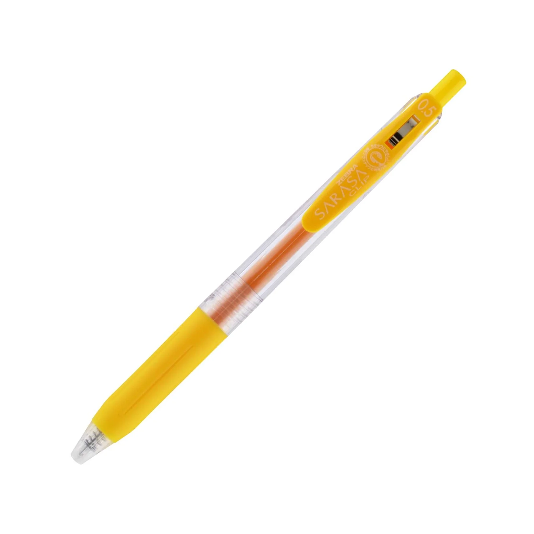 Zebra Gel Roller Sarasa Clip, retractable, 0.5 mm, dark yellow