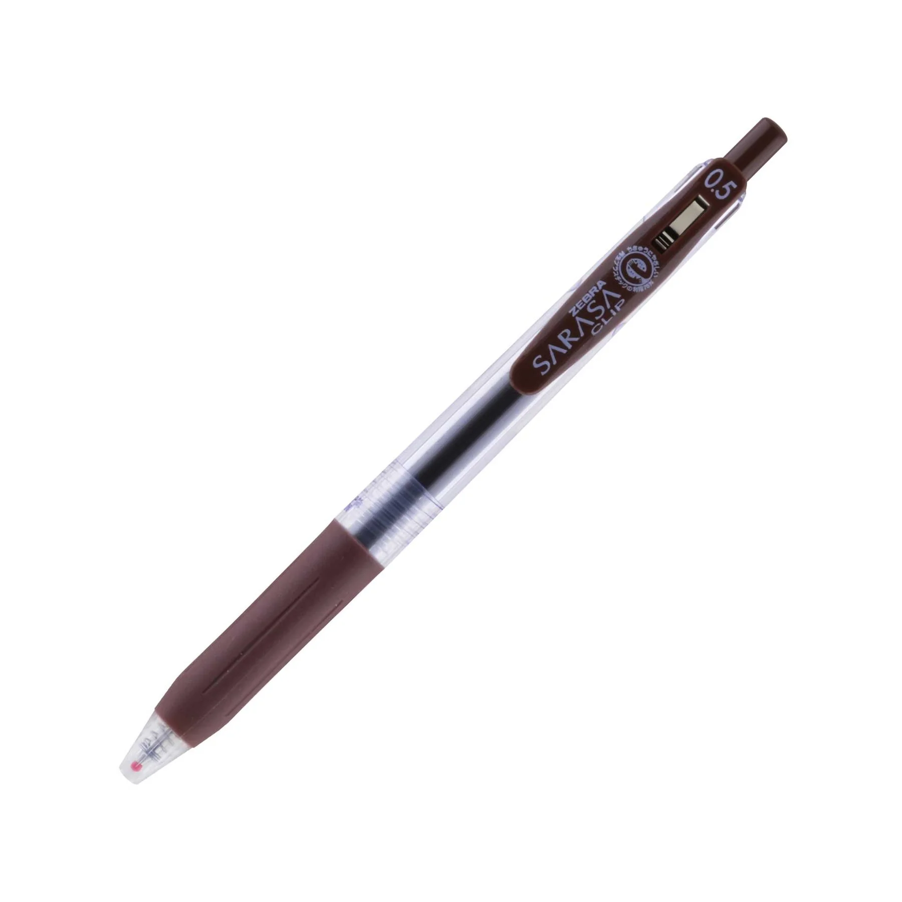 Zebra Gel roller Sarasa Clip, retractable, 0.5 mm, dark brown