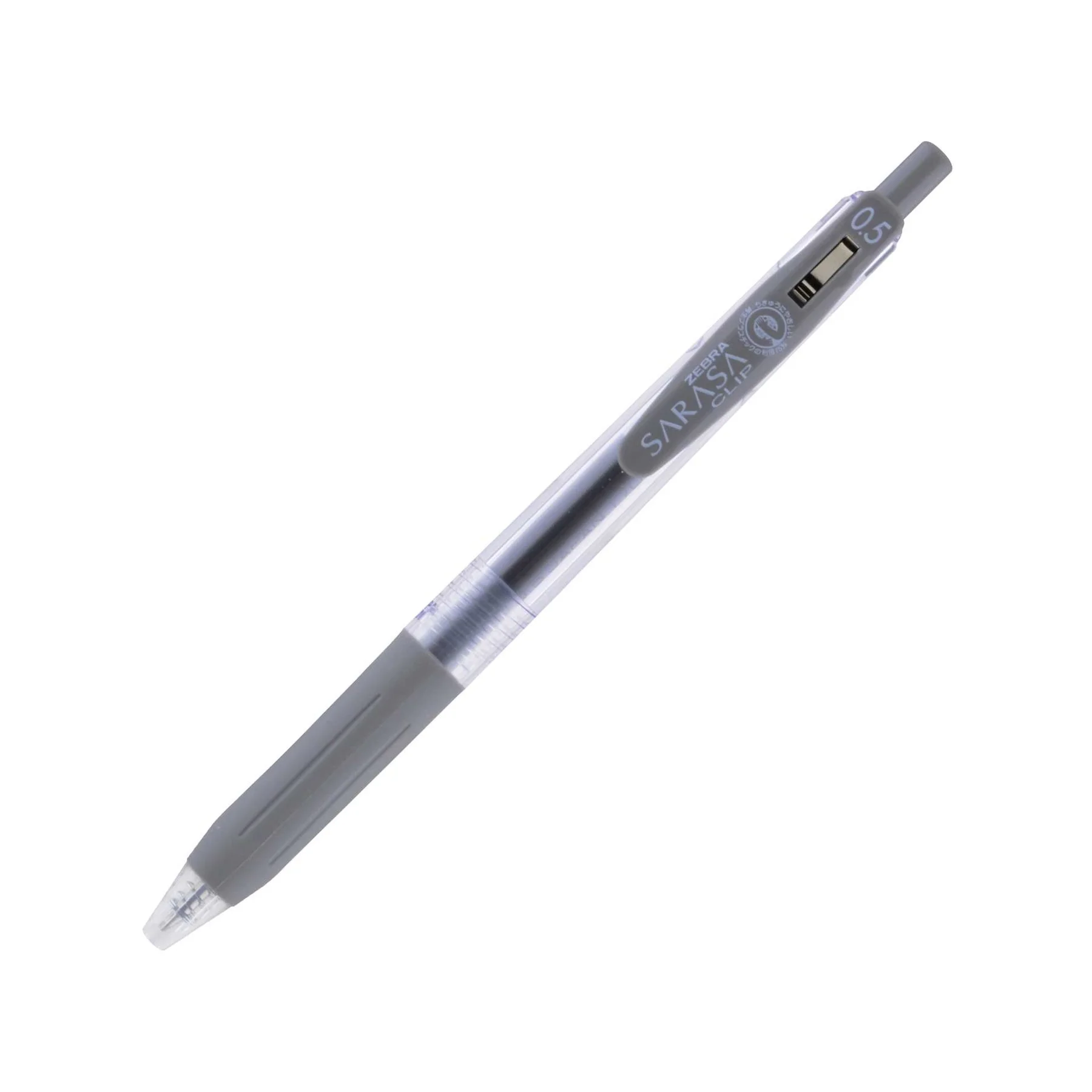 Zebra Gel Roller Sarasa Clip, retractable, 0.5 mm, grey