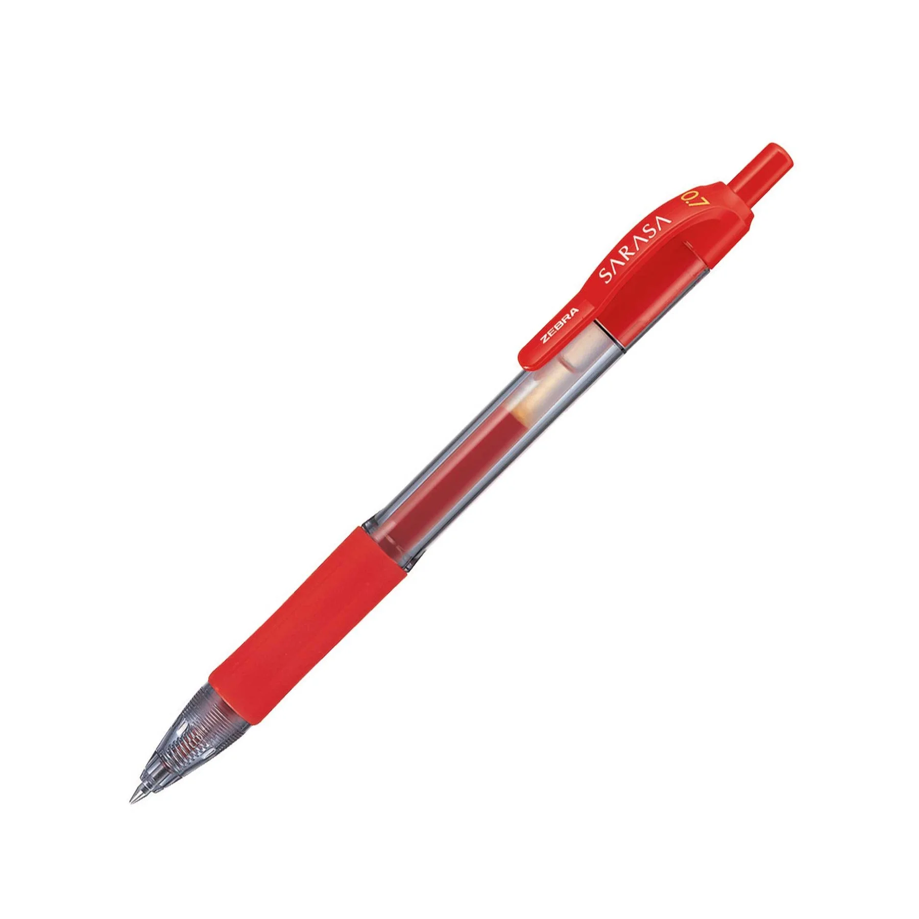 Zebra Gel roller Sarasa Dry X20, retractable, 0.7 mm, red