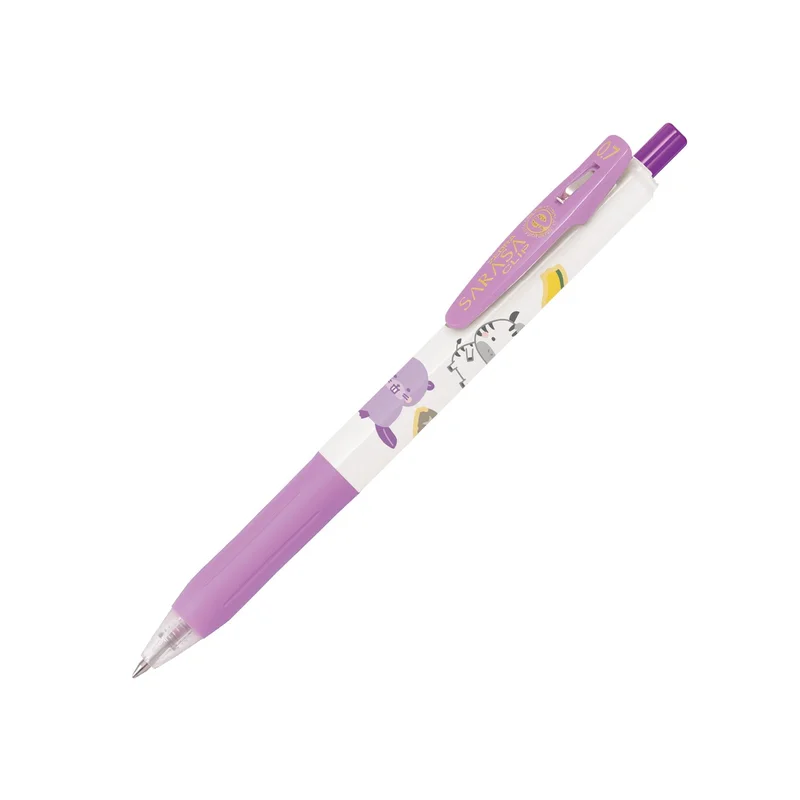 Zebra Гел ролер Sarasa Clip Kawaii, 0.7 mm, 5 броя, 4 цвята