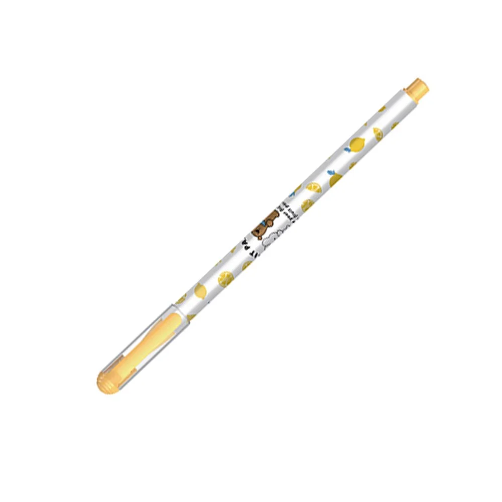 Beifa Gel roller TA625A-02AY01, 0.7 mm, yellow, blue ink