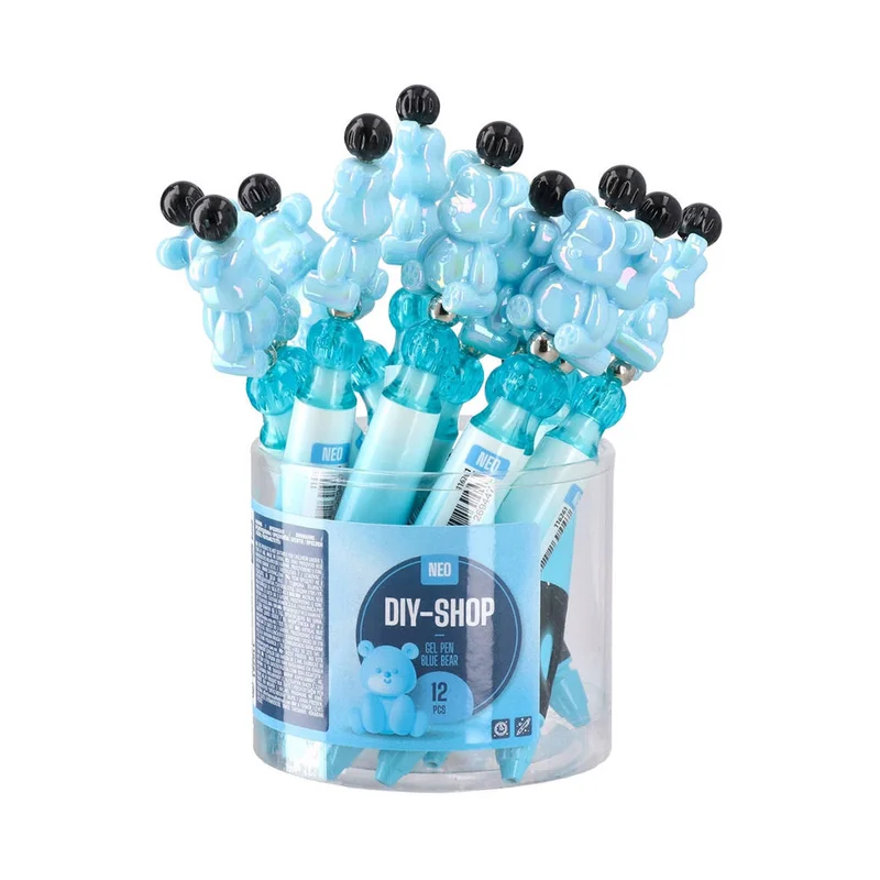 Sazio Diy Gel Pen, retractable, with teddy bear