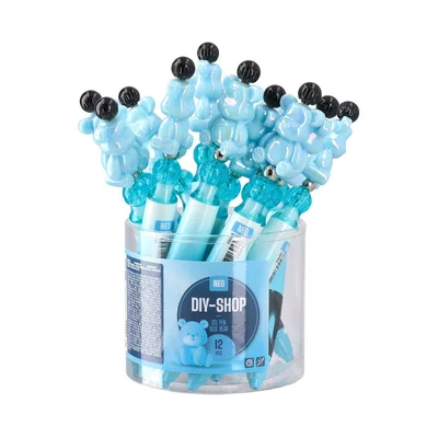 Sazio Diy Gel Pen, retractable, with teddy bear