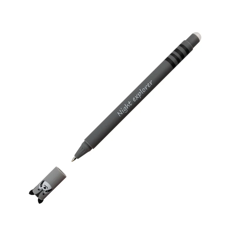 Eberhard Faber Гел ролер Raccoon, изтриваем, 0.7 mm, синьо мастило