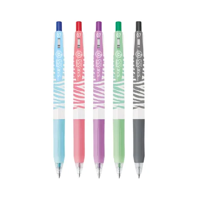 Zebra Гел ролер Pastel Stripes, 0.7 mm, зелен