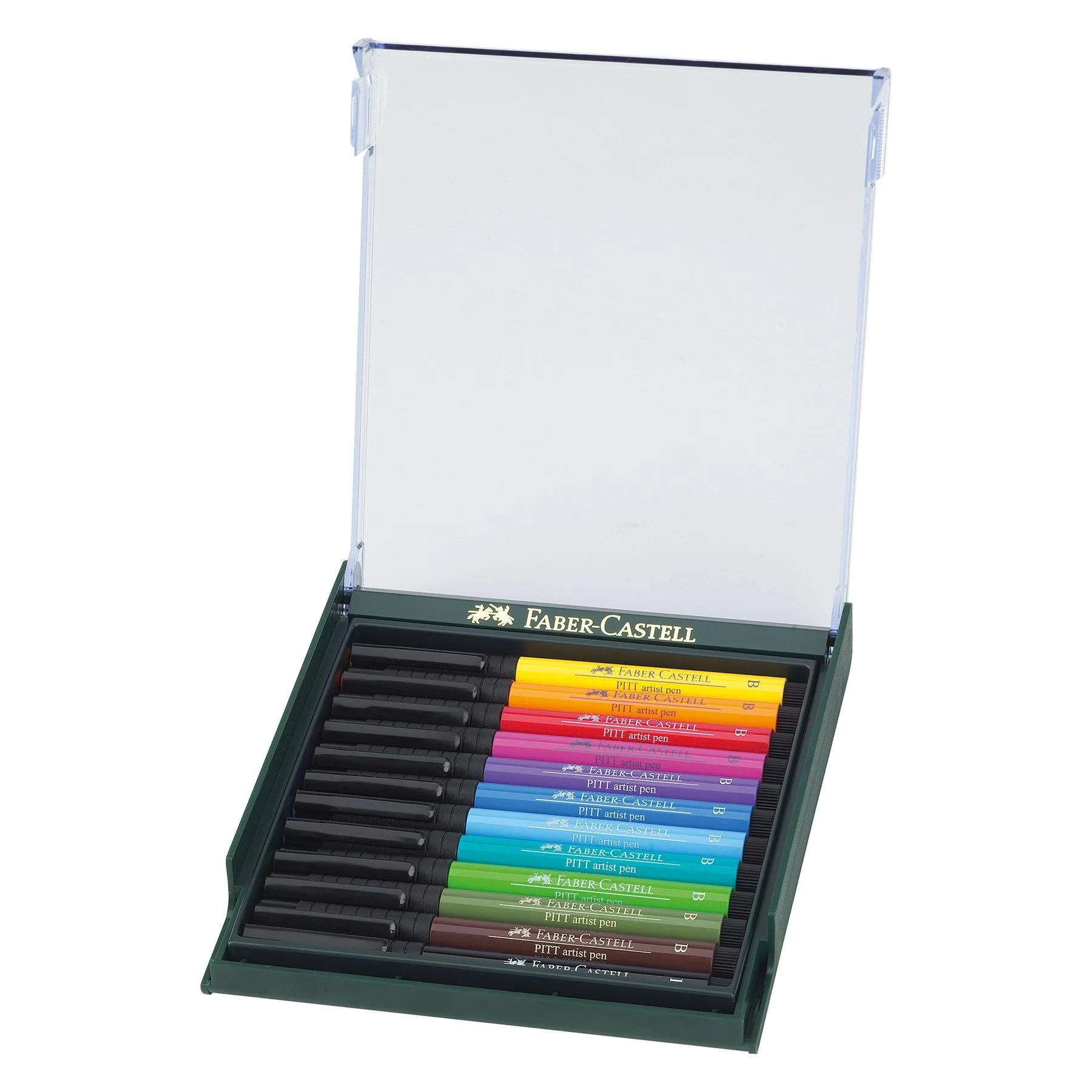 Faber-Castell Pitt Artist Pen Fineliner, Bright, 12 colors