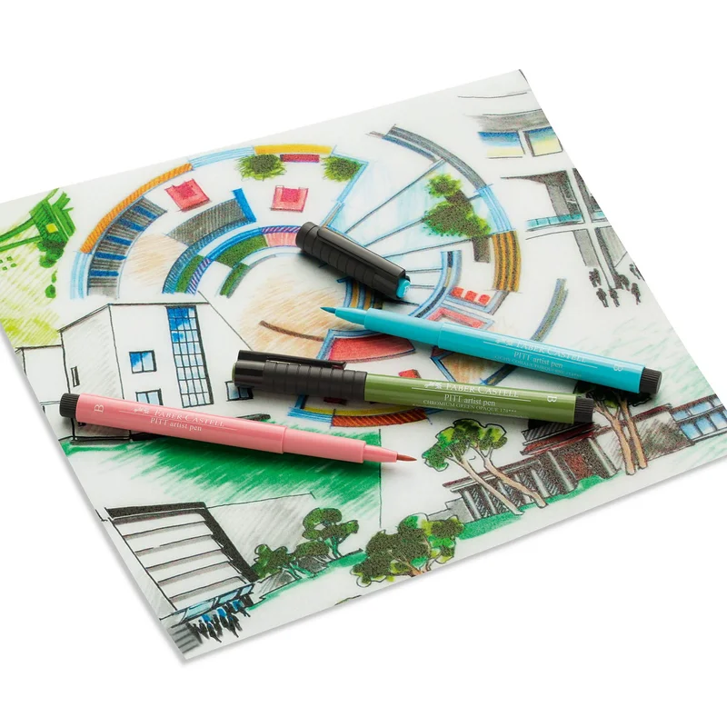Faber-Castell Pitt Artist brush pens, Earth, 12 colors