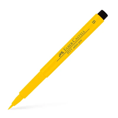 Faber-Castell Brush Marker Pitt Artist Pen, B, No. 107, cadmium yellow