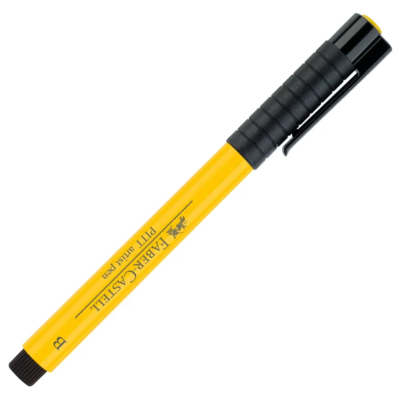 Faber-Castell Brush Marker Pitt Artist Pen, B, No. 107, cadmium yellow