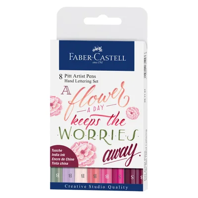 Faber-Castell Pitt Artist Brush Marker, 8 colors, pink