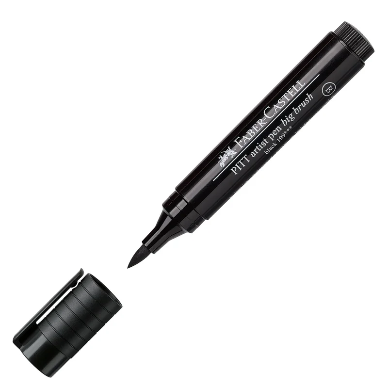 Faber-Castell Brush Pen Pitt Artist Pen, BB, No. 199, Black