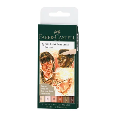 Faber-Castell Pitt Artist Marker, 6 colours