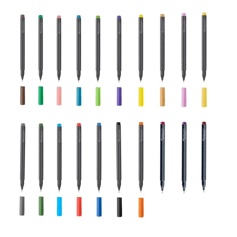 Faber-Castell Fineliner Grip, 0.4 mm, Deep Red