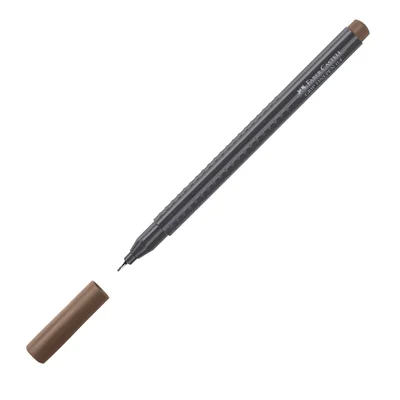 Faber-Castell Fineliner Grip, 0.4 mm, reddish brown