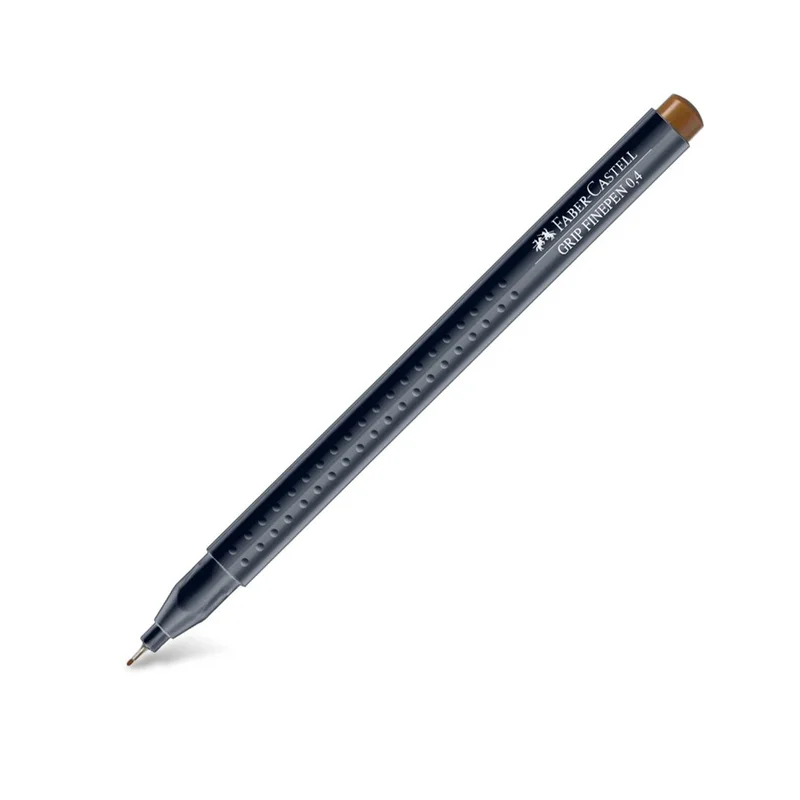 Faber-Castell Fineliner Grip, 0.4 mm, reddish brown