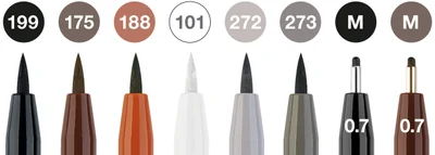 Faber-Castell Brush marker Pitt Artist, classic, 8 pcs