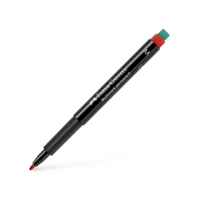 Faber-Castell Fineliner 1525 OHP M, permanent, 1.0 mm, red