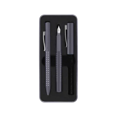 Faber-Castell Pen and Ballpoint Pen Grip 2010, M, dark grey