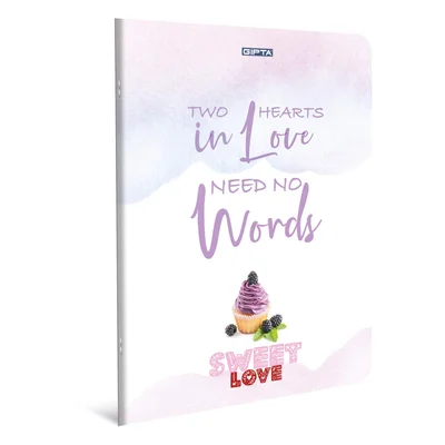 Faber-Castell Set Sweet Love - Pitt Artist Brush Pen, 8 colors and Gipta Sweet Love Notebook A4, white