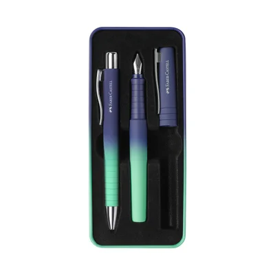 Faber-Castell Писалка и химикалка Poly, Buzzing blue