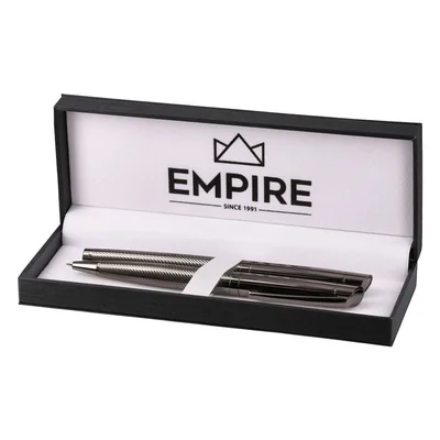 Empire Belcanto Pen & Fountain Pen Set, dark grey metallic