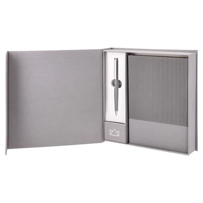 Empire Regent Notebook & Pen Set, grey