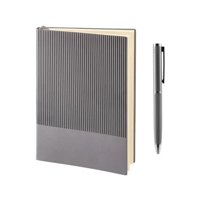 Empire Regent Notebook & Pen Set, grey