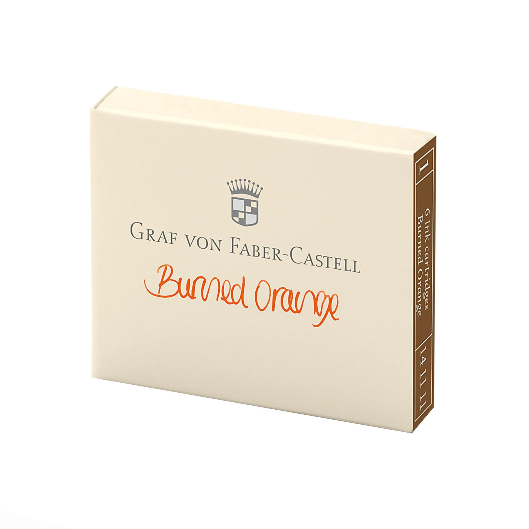 Graf von Faber-Castell Ink cartridges, orange ink, 6 pieces