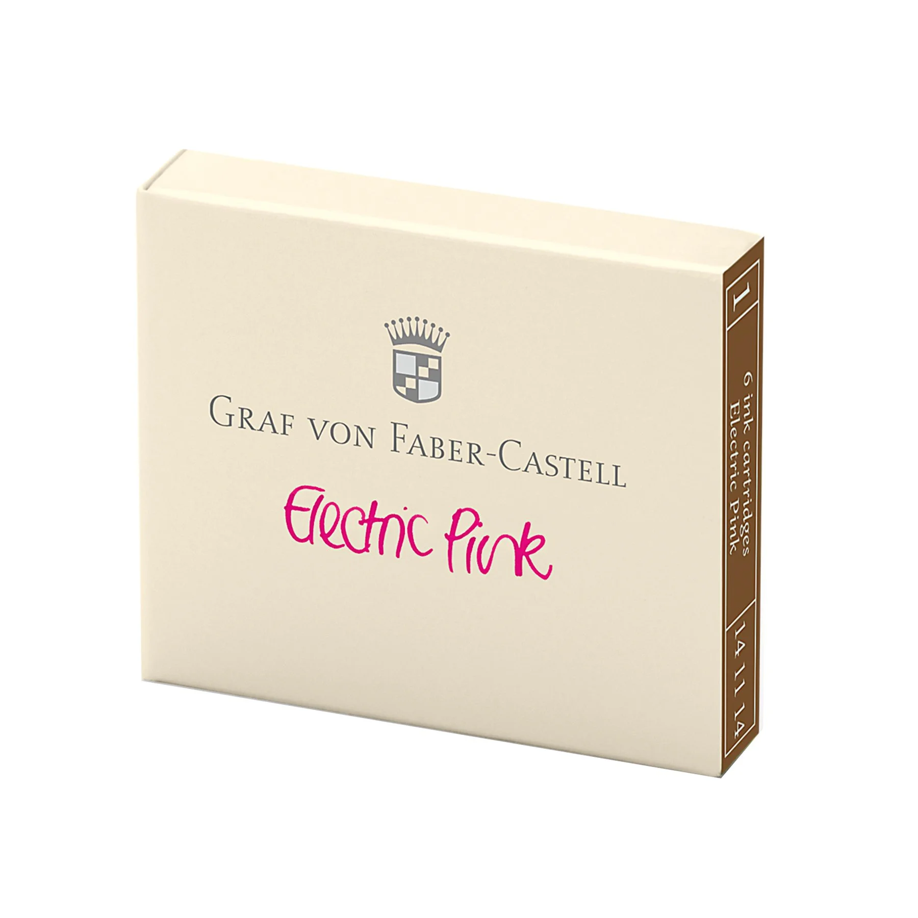 Graf von Faber-Castell Fountain pen cartridges, pink ink, 6 pieces
