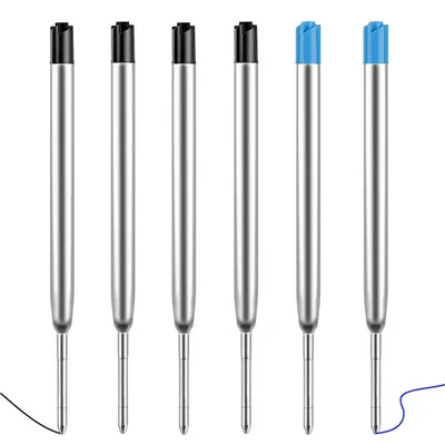 Office 1 Pen Refill, Parker style, metal, 0.5 mm, black