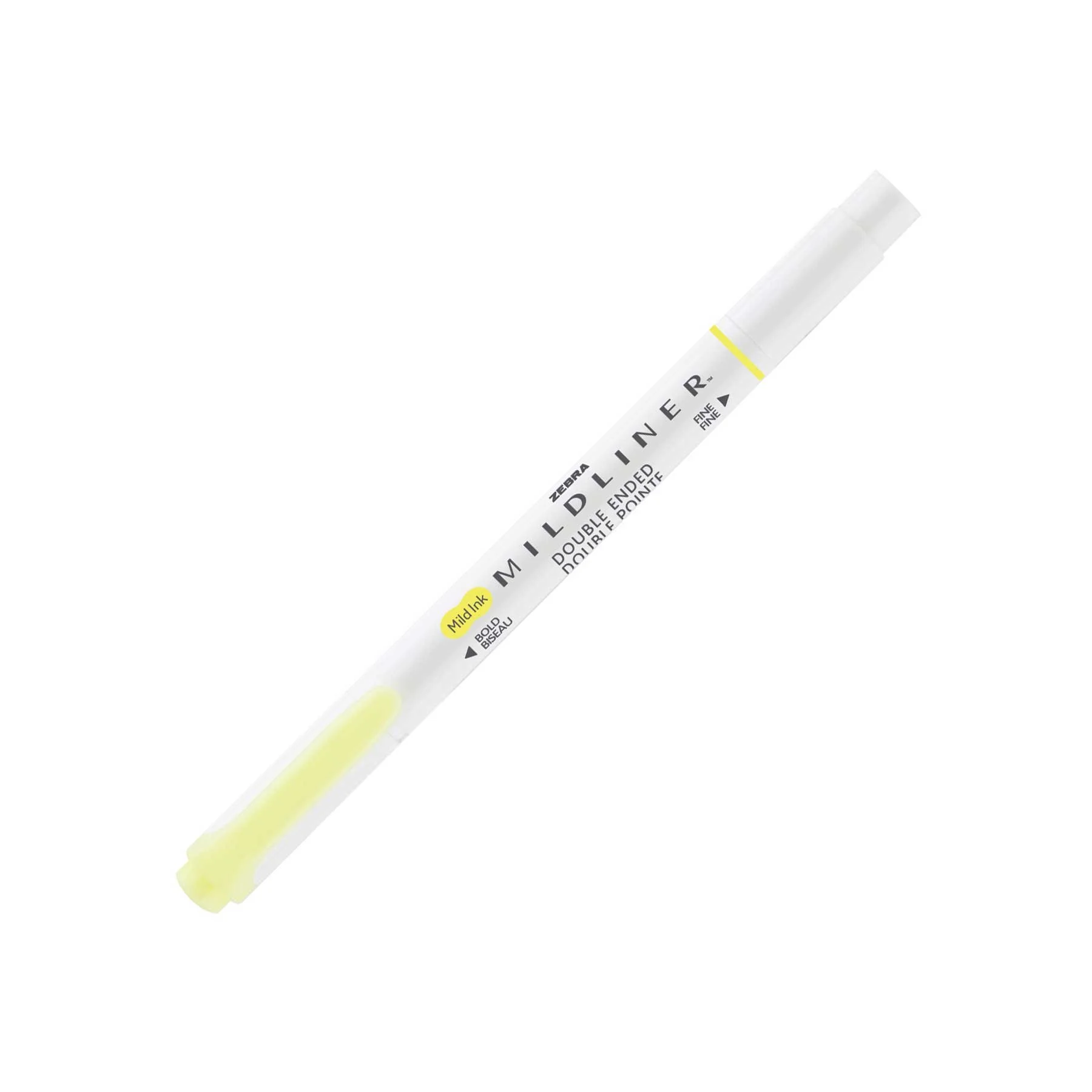 Zebra Highlighter Mildliner Fluorescent, dual-tip, yellow
