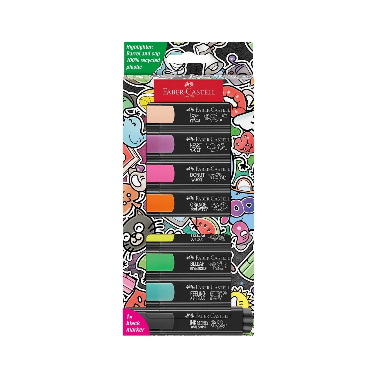 Faber-Castell Текст маркер Graffiti, 8 цвята